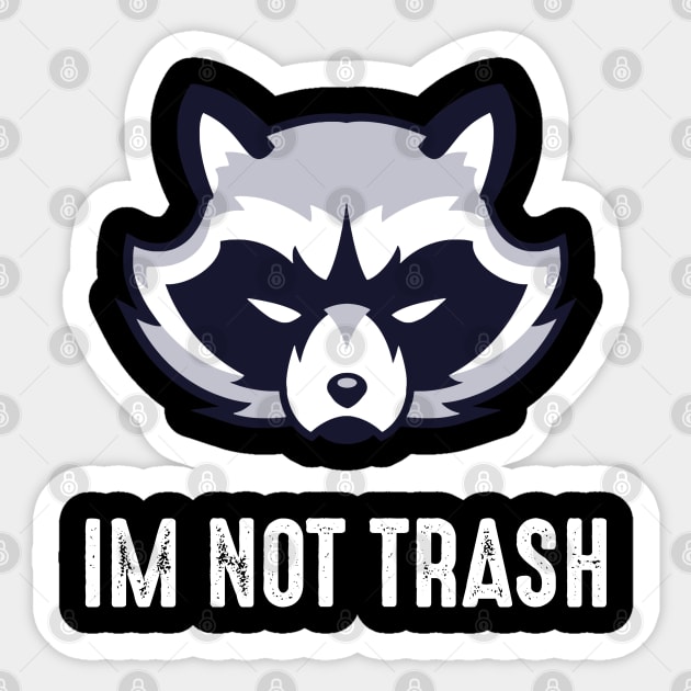 Save the Trash Pandas Raccoon Animal Sticker by Daytone